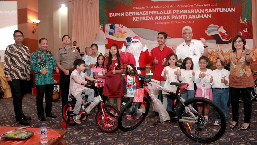 2 BUMN Bersinergi Salurkan Donasi ke 500 Anak Yatim di Kaltim