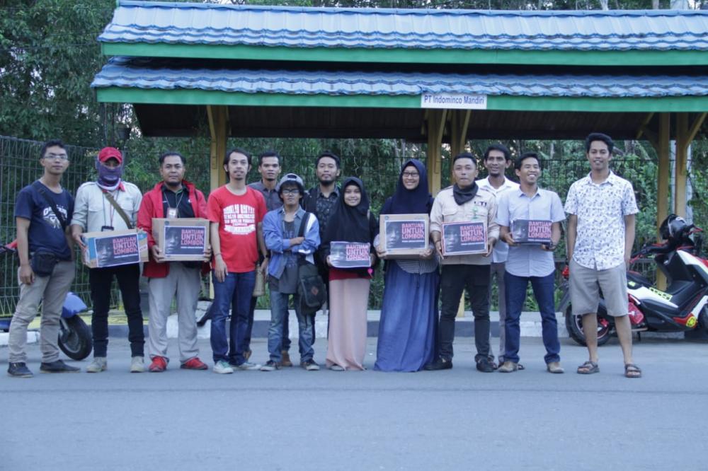 Peduli Lombok, Forum Jurnalis Bontang Galang Dana