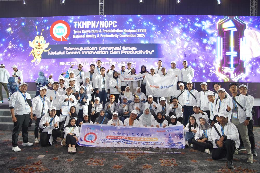 Berdaya Saing Global, 16 Tim Inovasi Pupuk Kaltim Raih Penghargaan Terbaik TKMPN 2024   