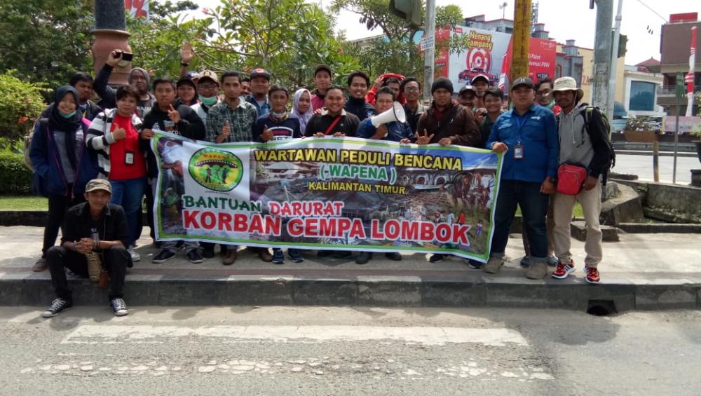 Wartawan Kaltim Kumpulkan Dana Puluhan Juta Untuk Lombok