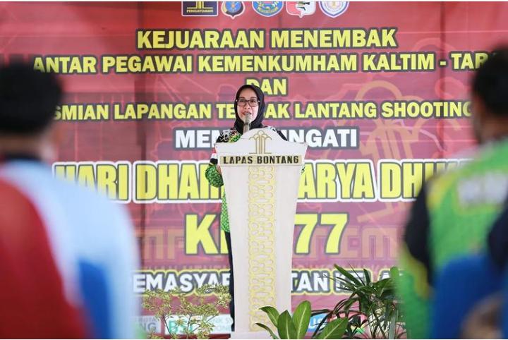 Wawali Najirah Hadiri Kejuaraan Menembak Pengayoman Kaltimtara di Lapas Bontang 