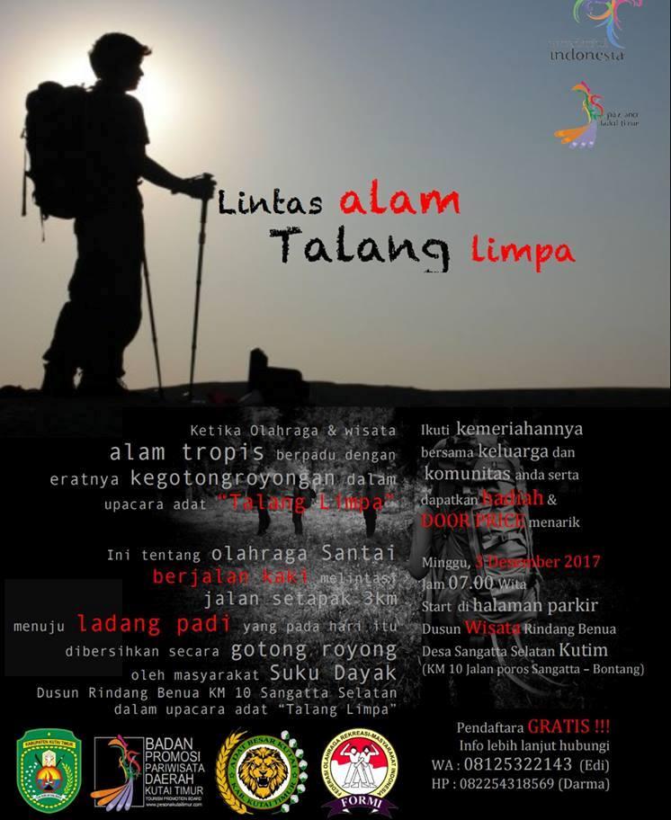 BPBD Kutim Gelar Wisata Lintas Alam di Penghujung Tahun 2017