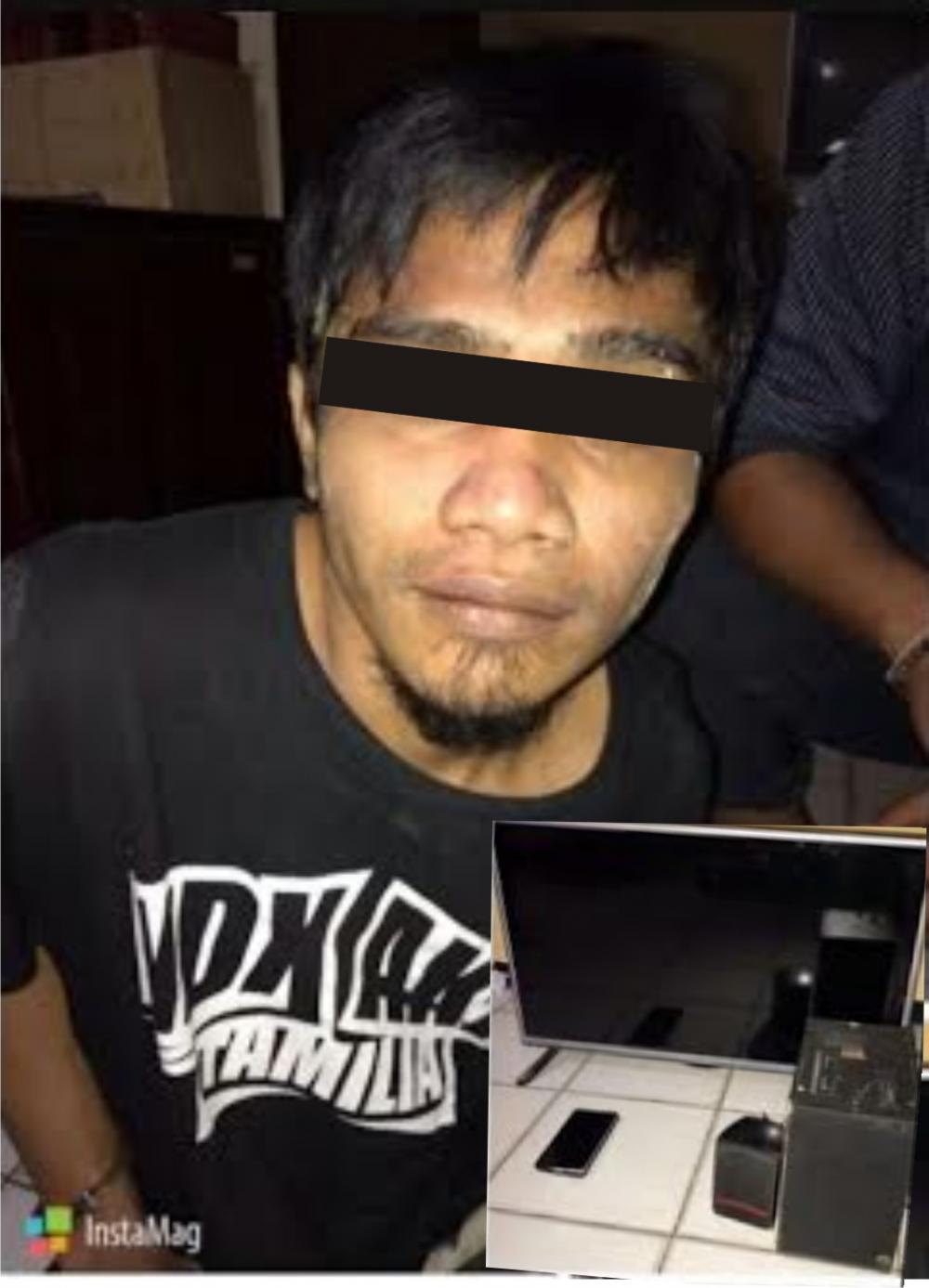 Gasak HP dan TV milik Tetangga, Pria Ini Dibekuk Polisi