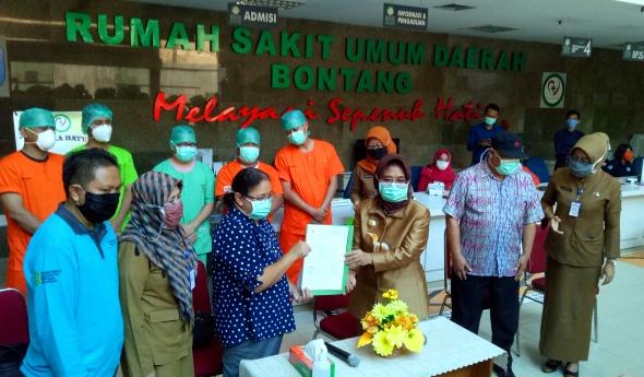 Warga Kutim Pasien Positif Corona Yang Dirawat di Bontang Dinyatakan Sembuh 