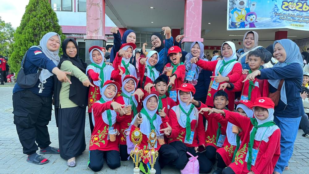 SDN 013 Bontang Selatan Sabet Juara di Temu PMR Mula, Unggul di Paduan Suara dan Senam Kreasi