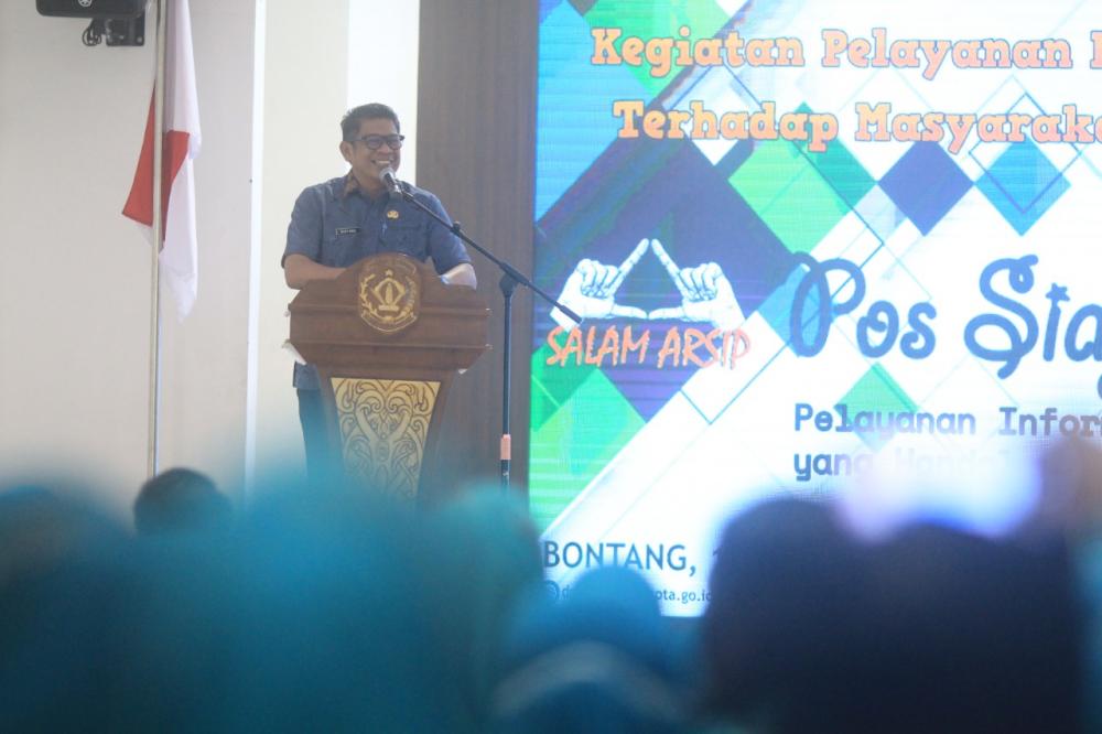 Sosialisasi Pos Siaga Hebat, Wali Kota Basri Dorong Gerakan Masyarakat Sadar Arsip