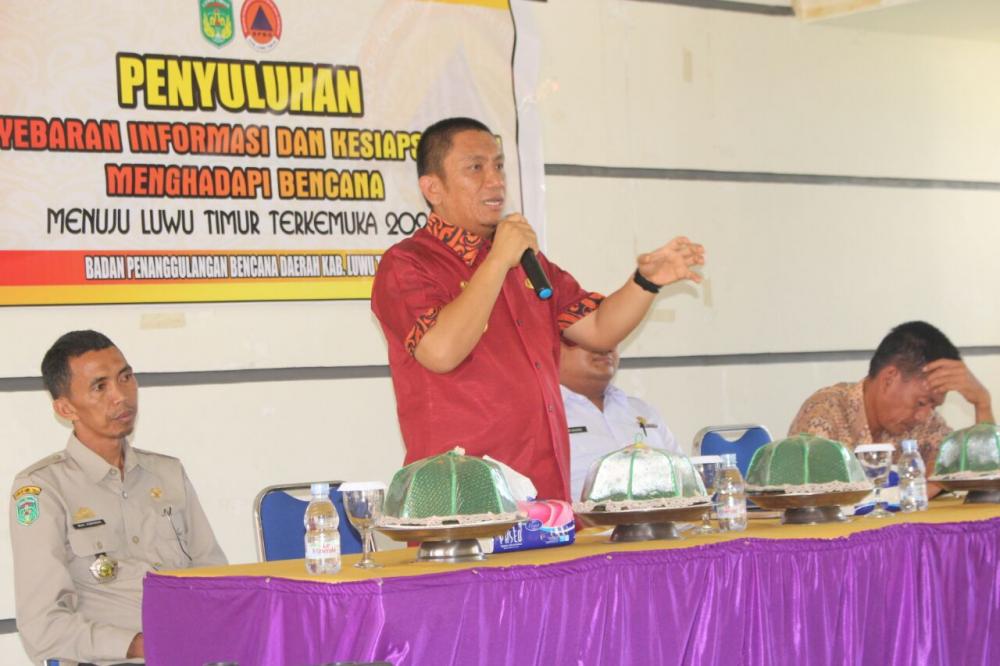 Tetapkan Zona Bencana, BPBD Luwu Timur Gelar Penyuluhan