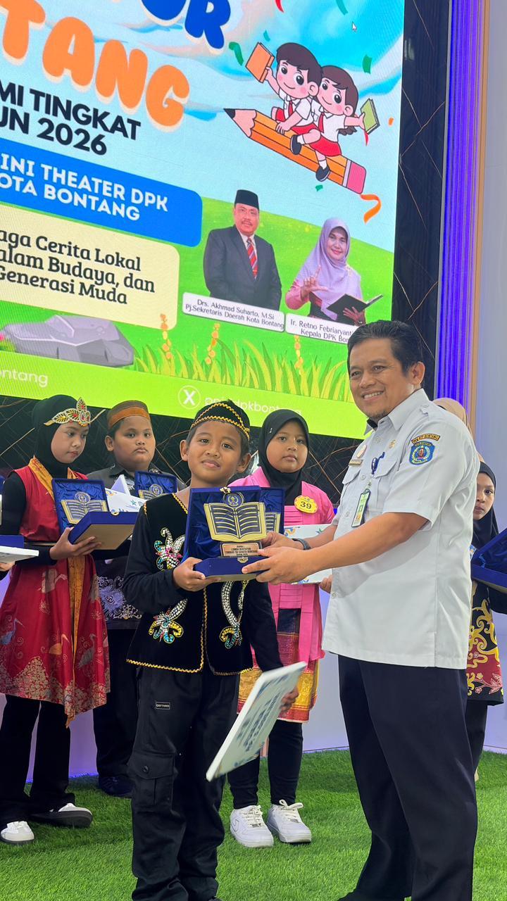 Siswa SDN 001 BS Muhammad Rhisyam Juara 1 Lomba Bertutur 2026