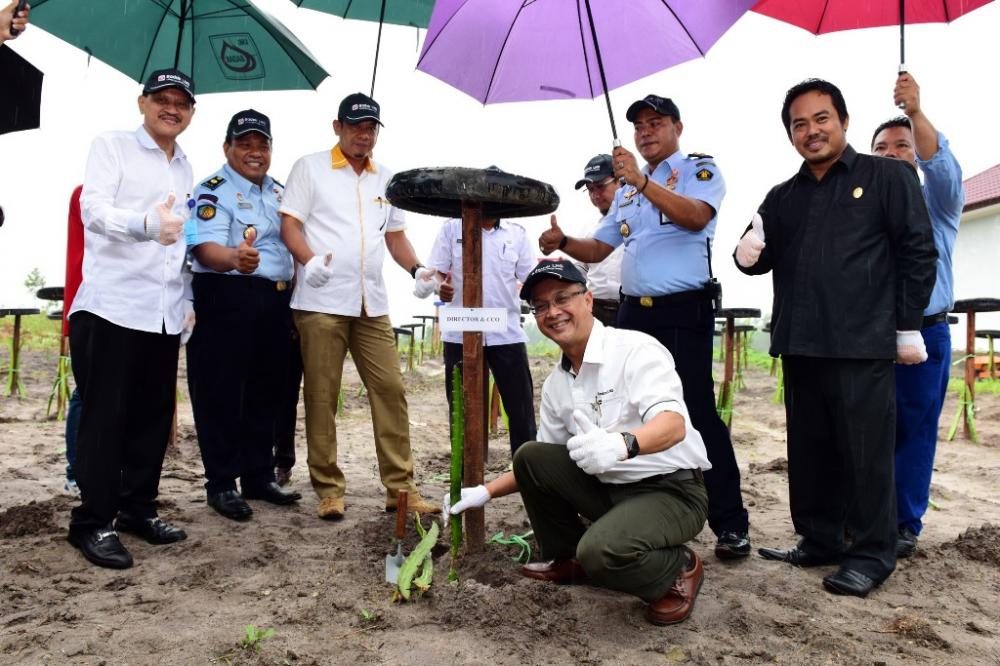 Program Kampung Asimilasi Badak LNG; Tanam Buah Naga dan Panen Ayam Organik