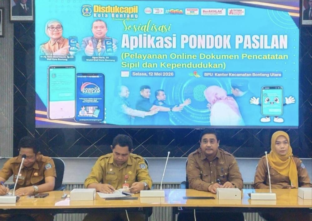Disdukcapil Bontang Rampungkan Sosialisasi Aplikasi Pondok Pasilan di Tingkat Kecamatan.