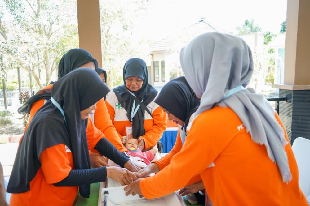 Bekali Teknis Antropometri, Pupuk Kaltim Perkuat Kapasitas Kader Posyandu Guntung Atasi Stunting
