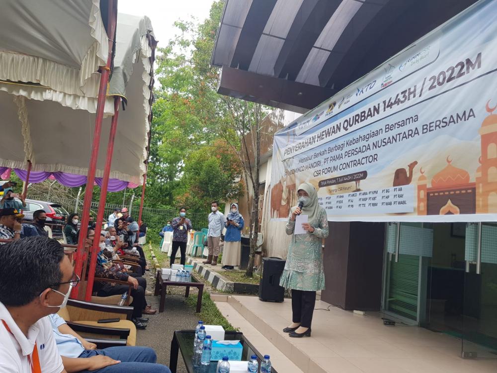 Sekda Bontang Hadiri Penyerahan Hewan Qurban PT IMM  