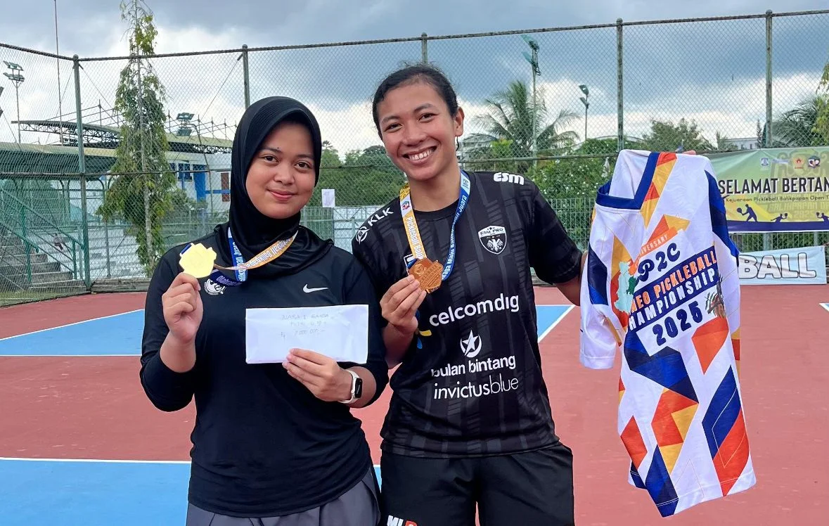 Pembinaan Berbuah Manis, Atlet Pickleball Bontang Sabet Emas dan Perunggu di Balikpapan Open 2025