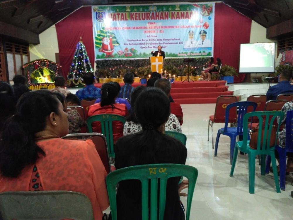 Kelurahan Kanaan Gelar Perayaan Natal Bertajuk Natal Berbagi 