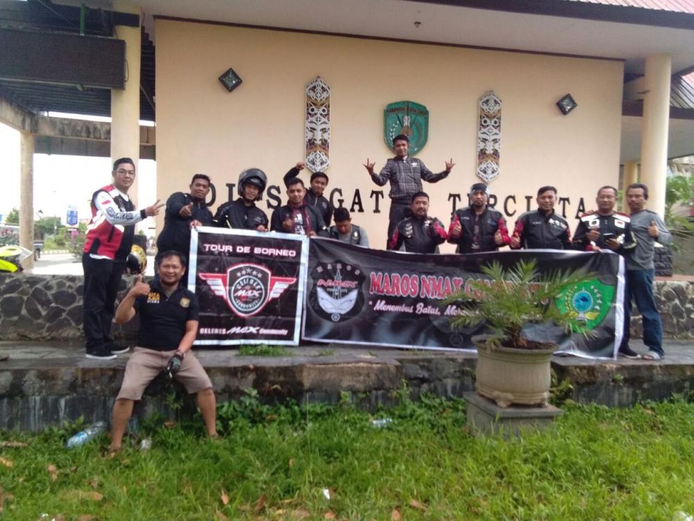 Turing ke Kalimantan,  Maros Nmax Community Kenalkan Pariwisata Daerah