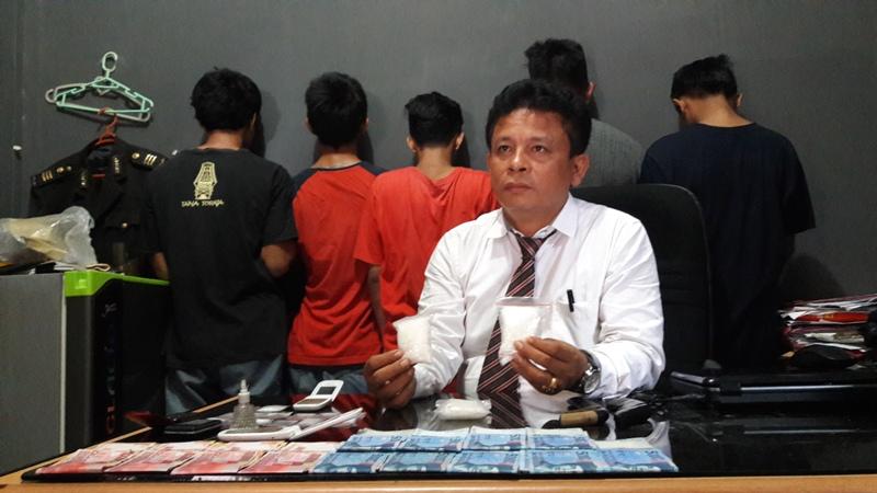 SEPEKAN, SATRESKOBA POLRES BONTANG BEKUK 3 TERSANGKA PEMBAWA 158,3 GRAM SABU