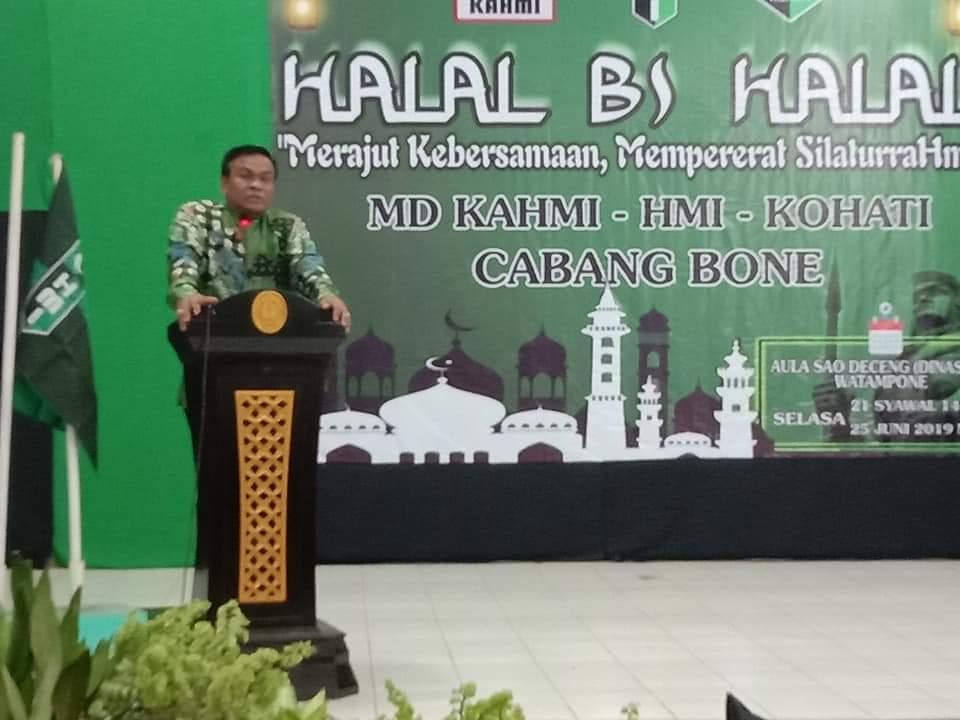 Halal Bihalal Kader HMI, Bupati Bone Tegaskan Tidak Alergi Demo