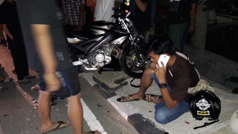DIDUGA BERMAIN HP SAAT BERKENDARA, PEMUDA INI MENABRAK PENGENDARA LAIN
