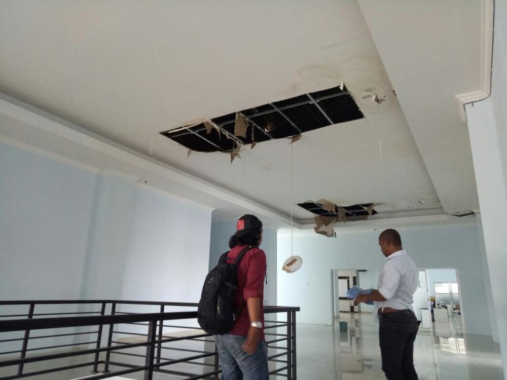 Dua Tahun Ditempati, Gedung KONI Kutim Mulai Rusak