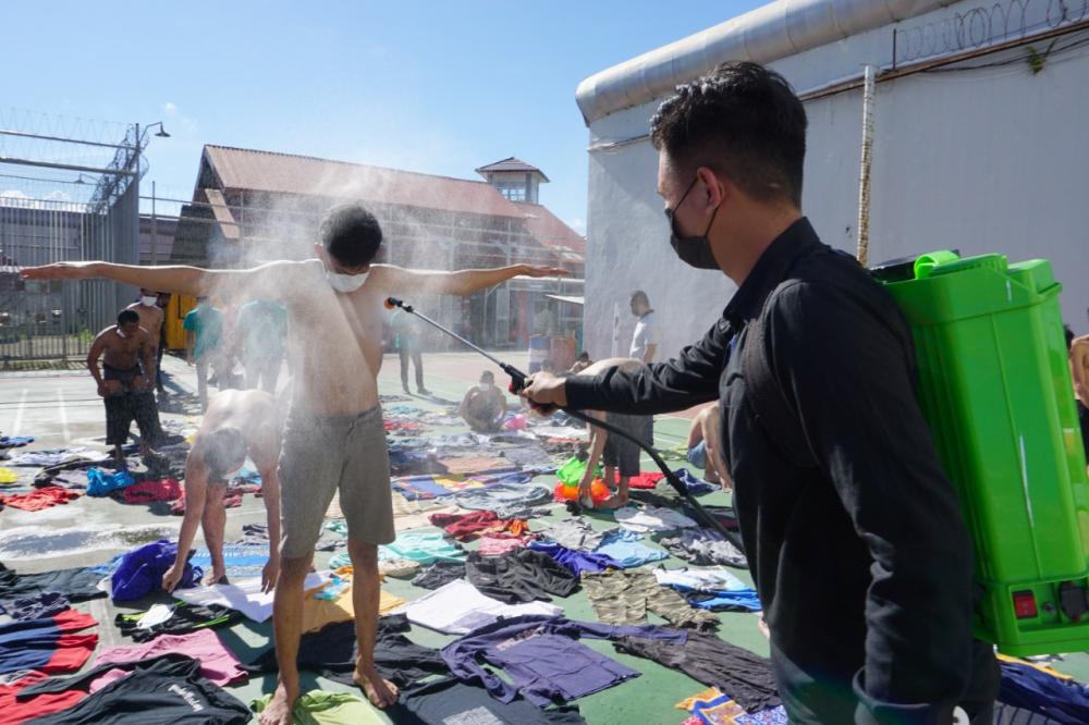 25 Tahanan Kutim Dikirim ke Lapas Bontang, Disambut dengan Prokes Ketat