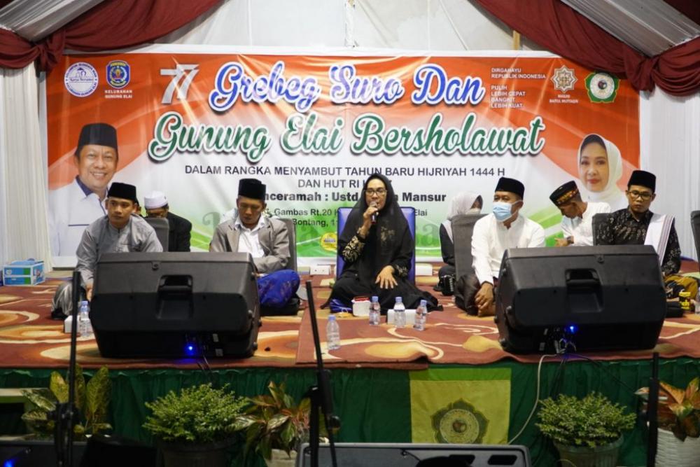 Hadiri Grebek Suro, Wawali Najirah Ajak Masyarakat Dukung Program Pemerintah