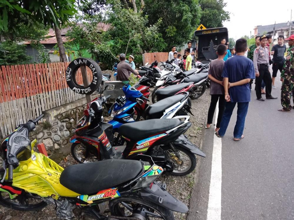 Belasan Pelaku Balap Liar di Bone Kocar-kacir Dirazia Polisi