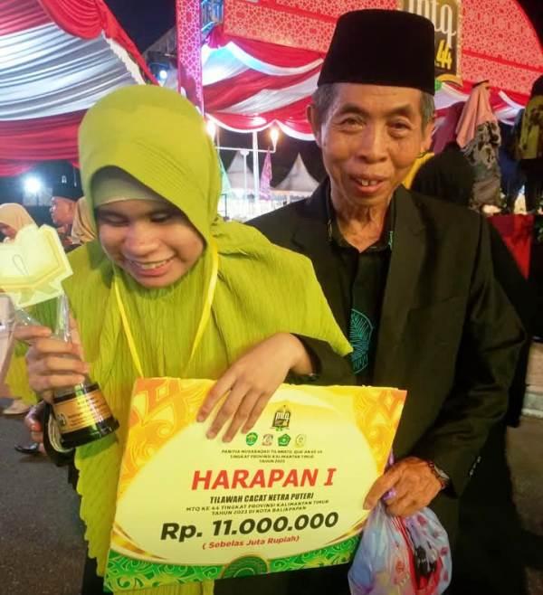 Fahlika dari Bontang Tembus MTQ Kaltim: Istimewa Bukan Halangan