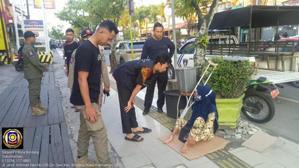Meresahkan, Satpol PP Bontang Amankan Pengemis dan Gelandagan