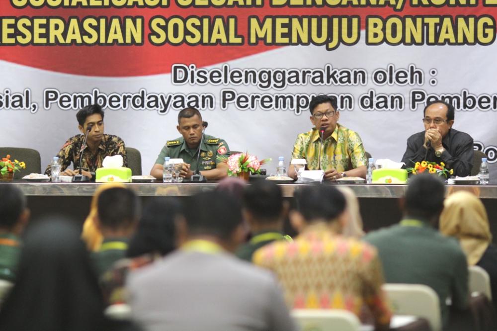 Gelar Sosialisasi, Dinsos-P3M Bontang Ajak Stake Holder Cegah Bencana Sosial