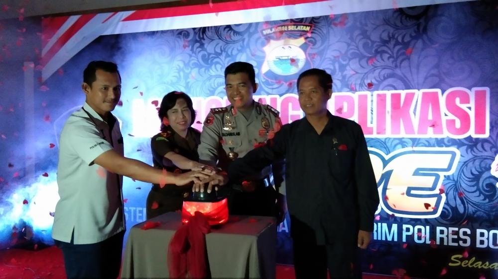 Tingkatkan Pelayanan, Sat Reskrim Polres Bone Launching Aplikasi Sikare