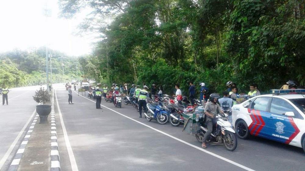 Operasi Patuh Mahakam Perdana di Bontang,  Puluhan Kendaraan Diamankan