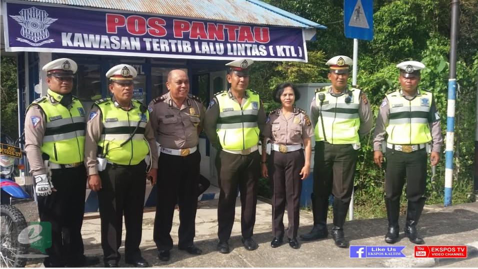 Tim Penilai KTL Polda Kaltim Sambangi Kawasan Tertib Lalu Lintas Kota Bontang