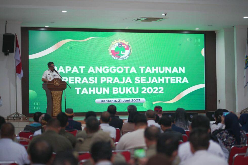 RAT Koperasi Praja Sejahtera, Wali Kota Basri Ingatkan Pentingnya Kesadaran Anggota