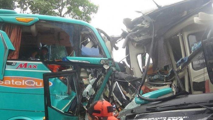 Tabrakan Bus Efisiensi vs Murni Jaya, 1 Korban Meninggal Dunia
