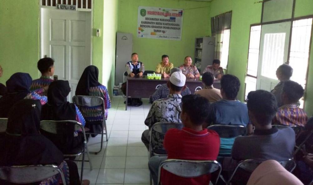 Marak Kasus Narkoba Dan Kamtibmas, Polsek Marangkayu Lakukan Silaturahmi ke Masyarakat   