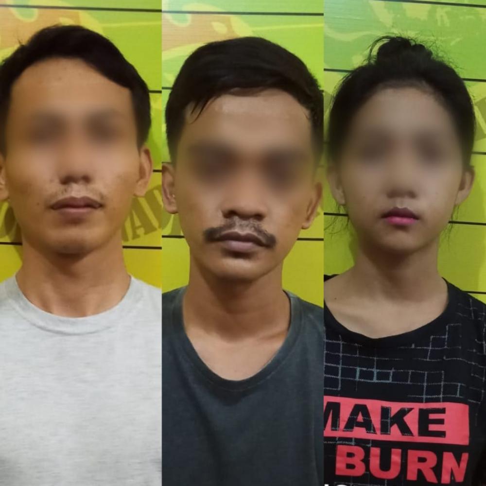Trio Pemuja Narkoba di Bontang Diciduk Polisi, Sembunyikan Sabu di Pot Bunga