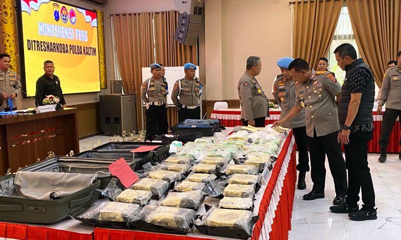 Modus Baru, Polda Kaltim Gagalkan 35 Kg Narkoba Jaringan Internasional!