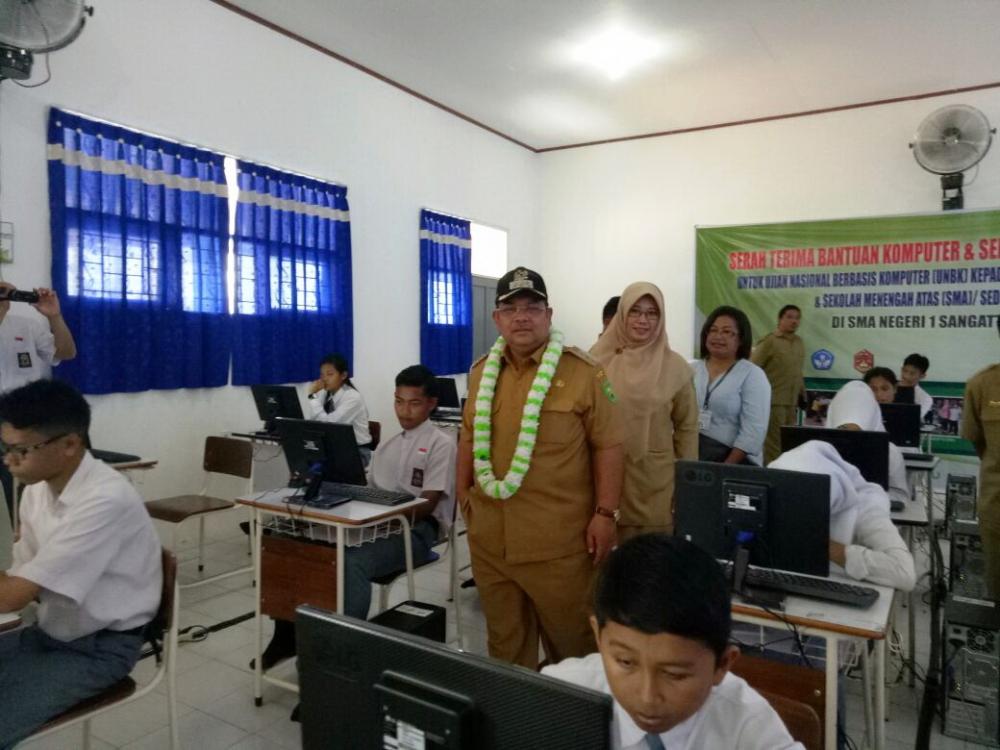 UNBK Kutim, KPC Sumbang 73 Komputer