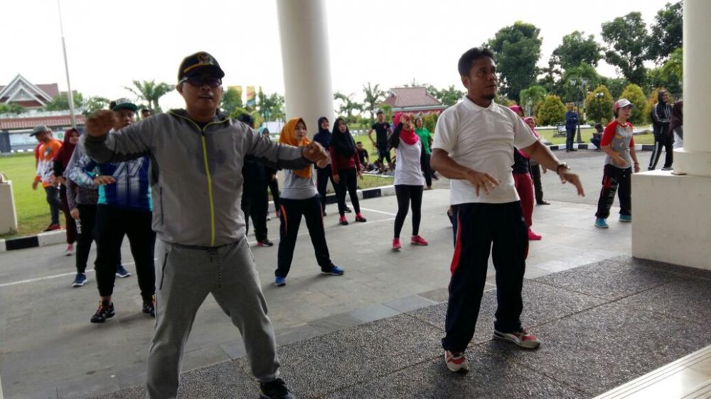 Jalin Kekompakan Lewat Olahraga, DPRD Kutim Gelar Senam Rutin 