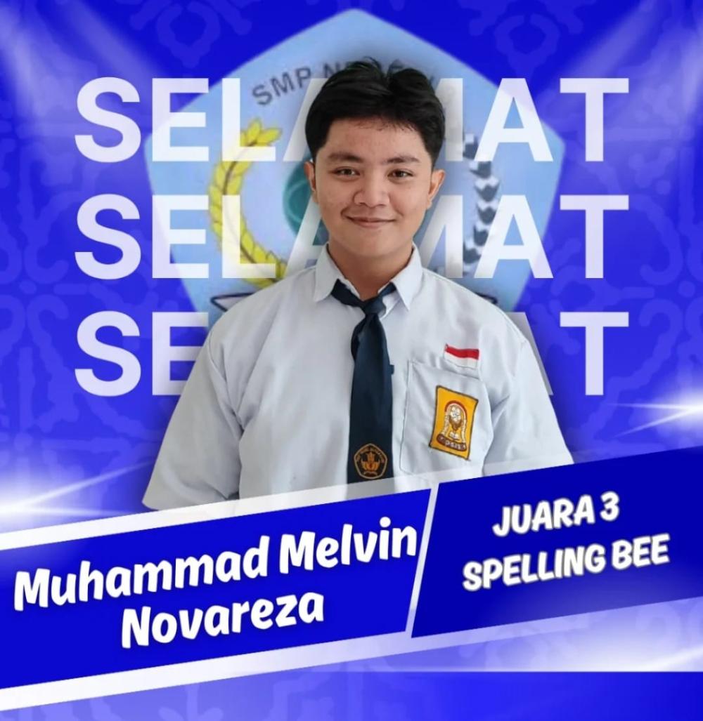 Melvin Novareza Antar SMPN 3 Bontang Raih Juara di Spelling Bee 2025