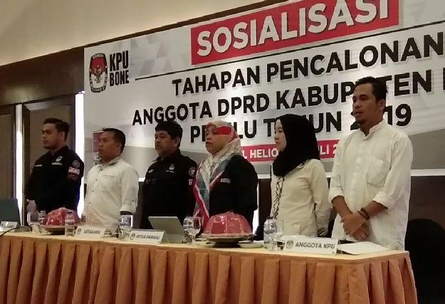KPU Bone Sosialisasikan PKPU Larangan Koruptor Nyaleg