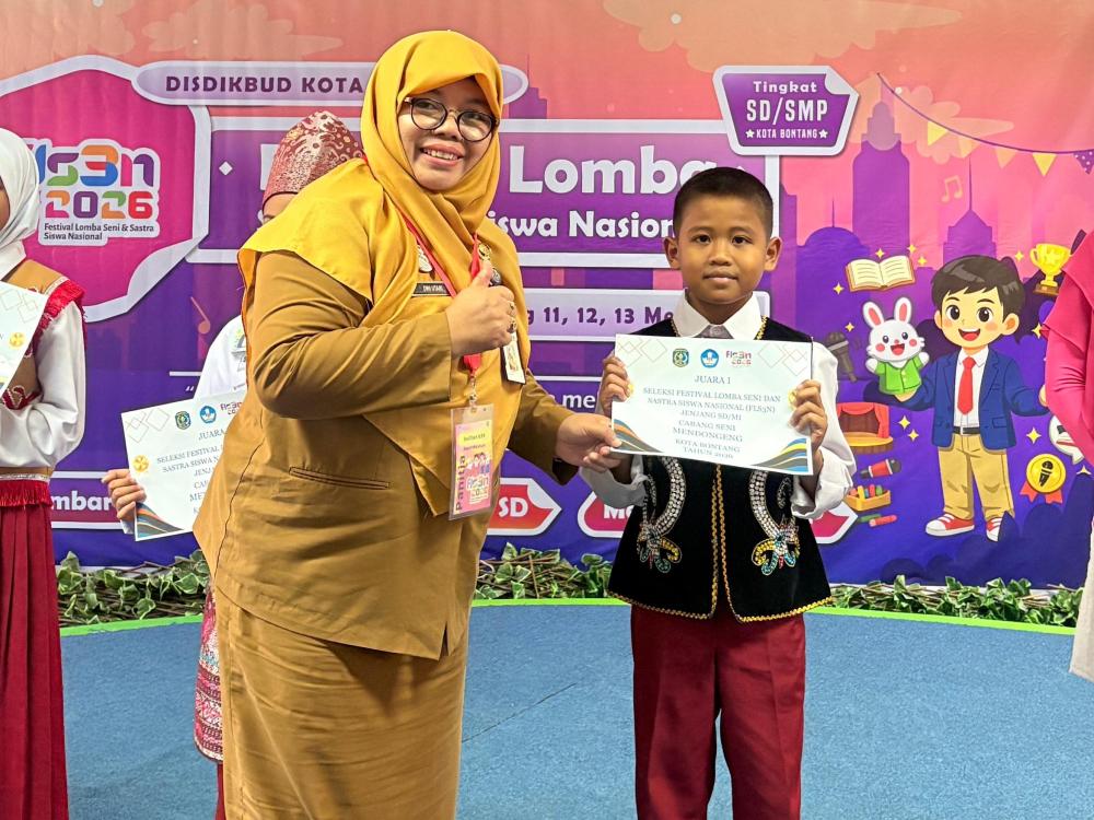 Siswa SDN 001 Bontang Selatan Rhisyam Juara FLS3N Tingkat Kota, Siap Wakili ke Provinsi