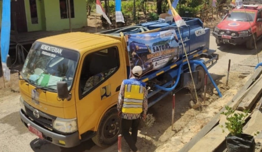 Kemarau Mulai Tekan Warga di Kawasan IKN, 62 Ribu Liter Air Bersih Disalurkan ke Sepaku