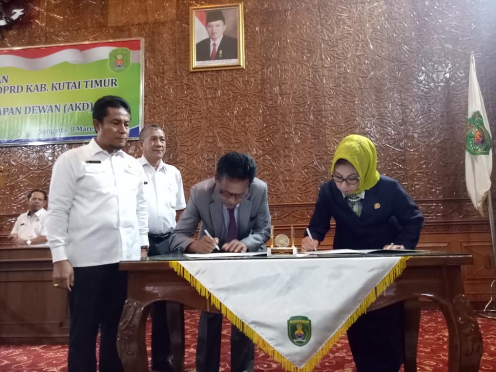 Sudah Disahkan, Ini Susunan Alat Kelengkapan DPRD Kutim