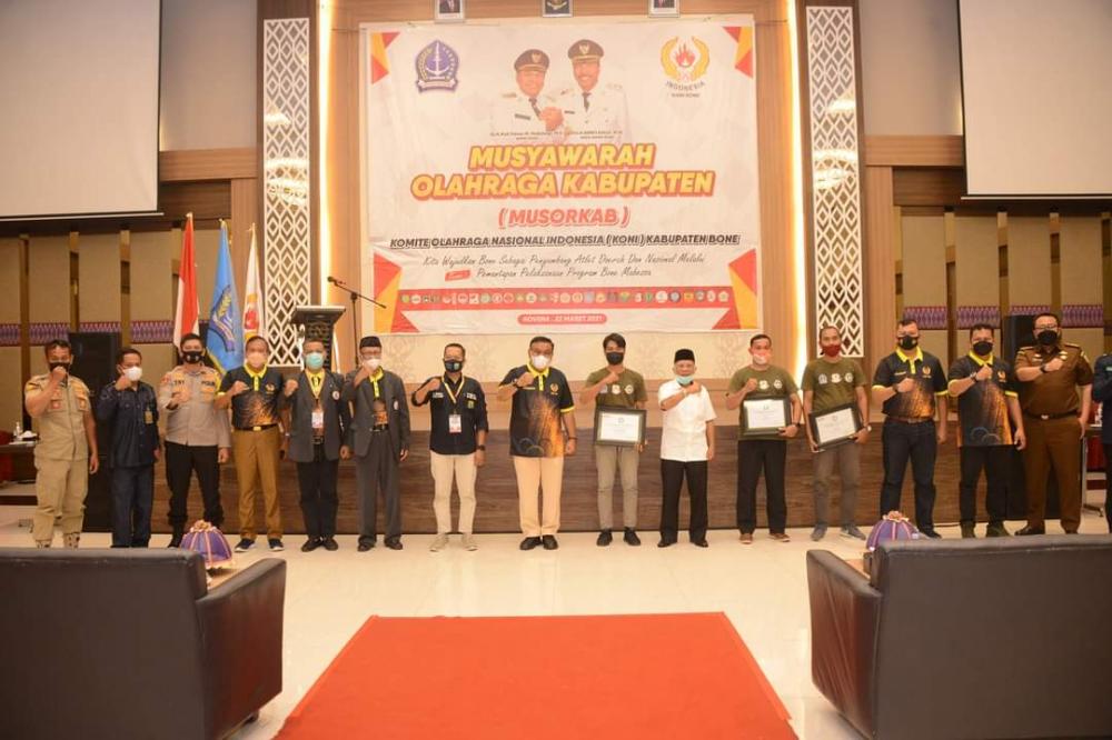 Hadiri Musorkab KONI, Bupati Bone Tekankan Soal Prestasi