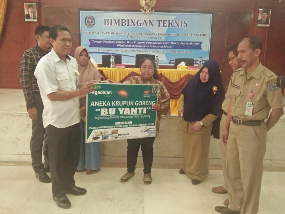 Dinsos-P3M Bontang Sinkronkan CSR Pegadaian Syariah ke 8 KPM PKH