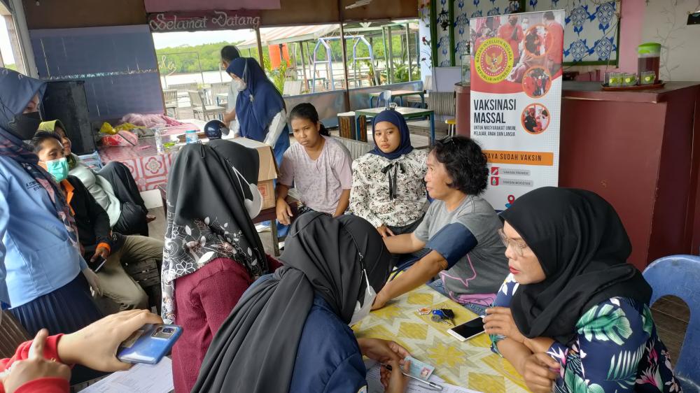Percepat Penambahan Imun, Binda Kaltim Gelar Vakinasi Door To Door di Bontang Kuala