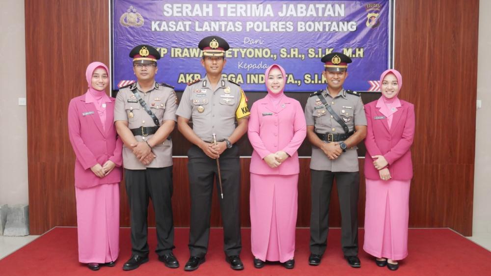 Sertijab, Kasat Lantas Polres Bontang Resmi Berganti
