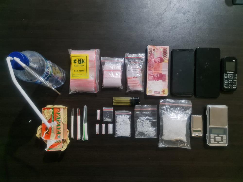 Sepanjang 2021,Polres Bontang Amankan 1.1 Kilogram dan 235 Gram Ganja