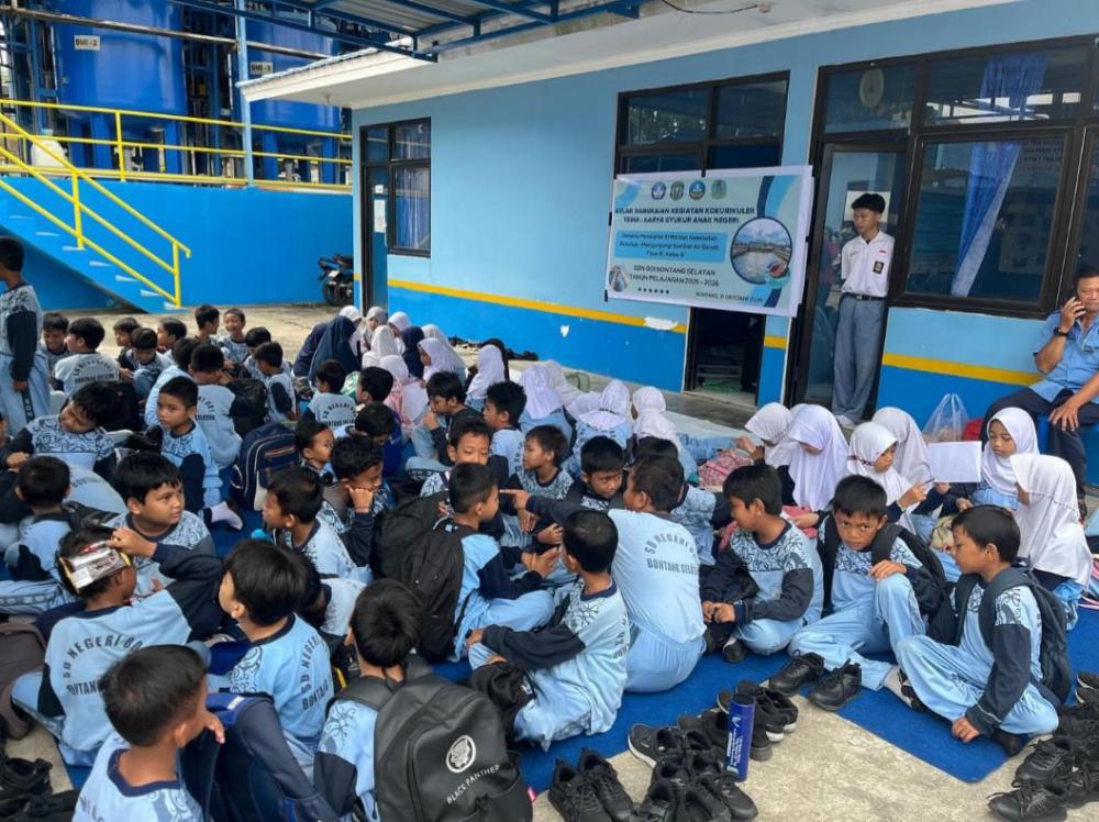Siswa SDN 001 Bontang Selatan Belajar Proses Pengolahan Air Bersih di PDAM Tirta Taman